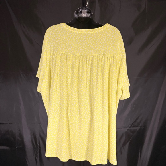 Croft & Barrow yellow floral blouse 3X - Picture 6 of 13